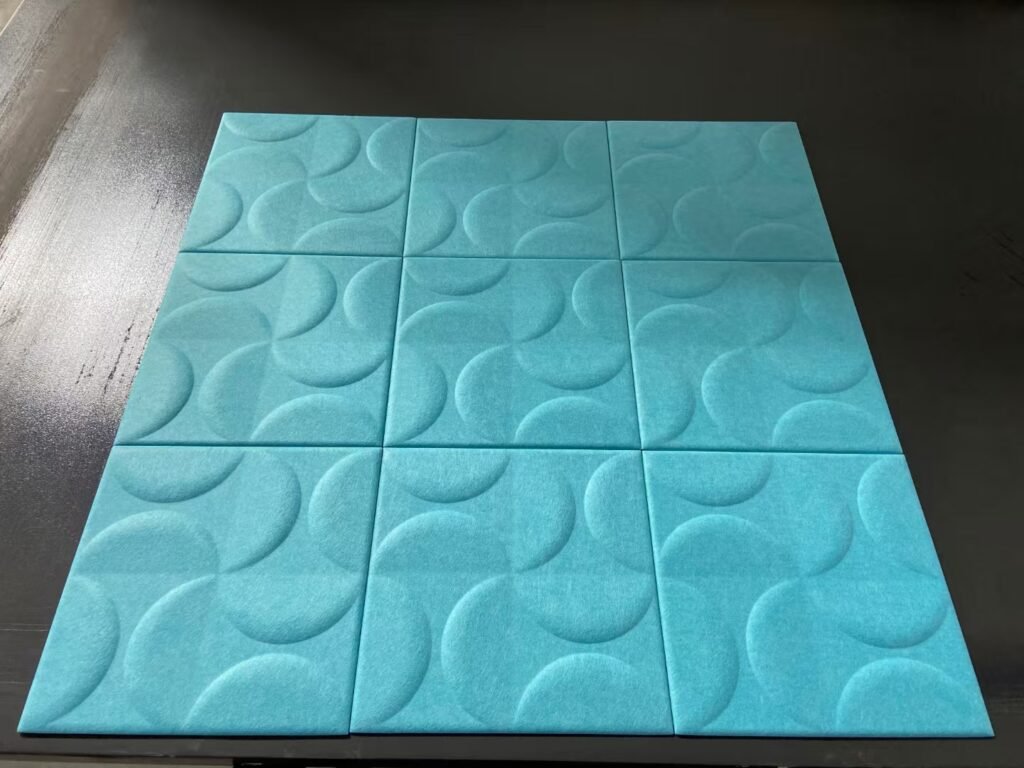 Polyester fiber acoustic panels, star roof customization, polyester fiber board print pattern, audio-visual room, soundproof room