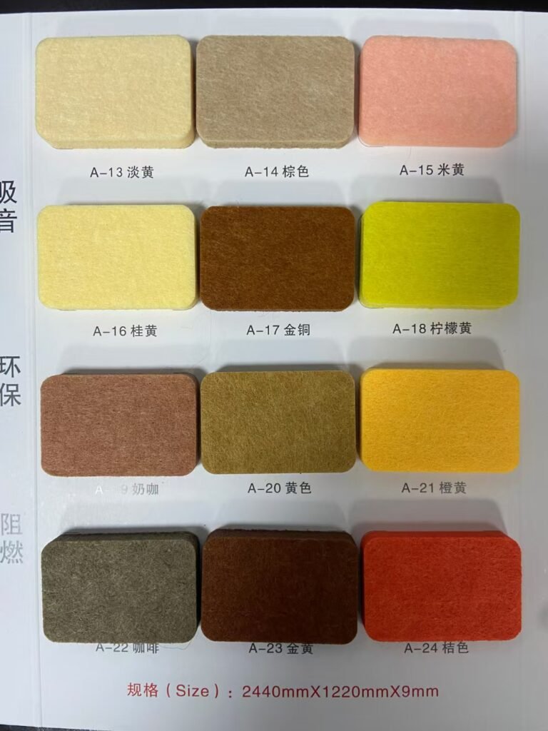 Polyester fiber acoustic panels, star roof customization, polyester fiber board print pattern, audio-visual room, soundproof room